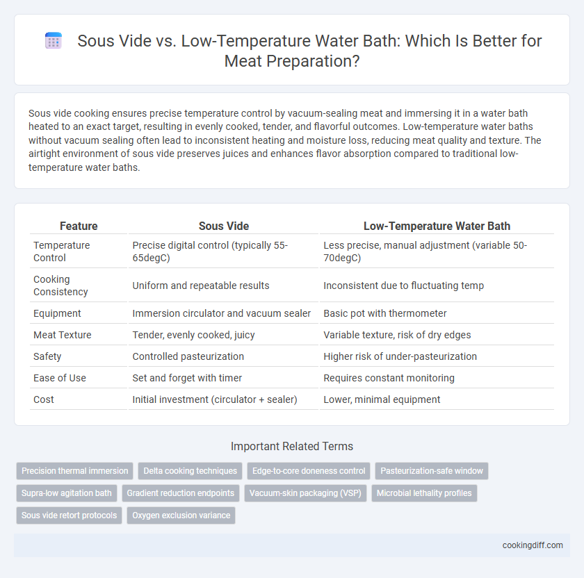 Sous Vide vs. Low-Temperature Water Bath: Which Is Better for Meat Preparation?
