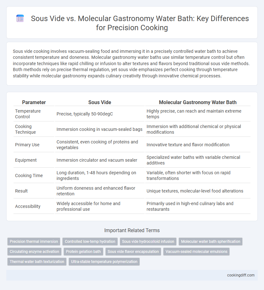 Sous Vide vs. Molecular Gastronomy Water Bath: Key Differences for Precision Cooking