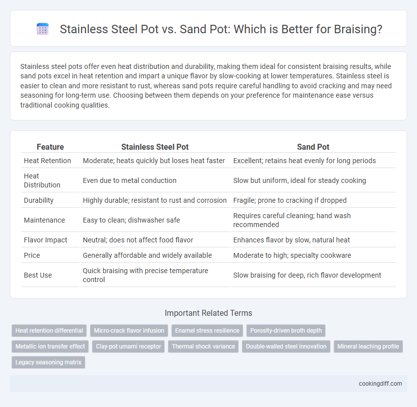 Stainless Steel Pot vs. Sand Pot: Which is Better for Braising?