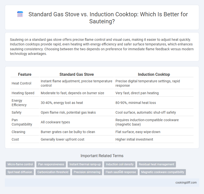 Standard Gas Stove vs. Induction Cooktop: Which Is Better for Sauteing?