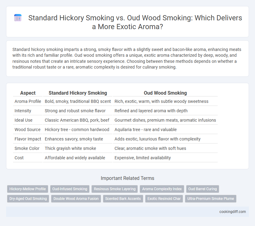 Standard Hickory Smoking vs. Oud Wood Smoking: Which Delivers a More Exotic Aroma?