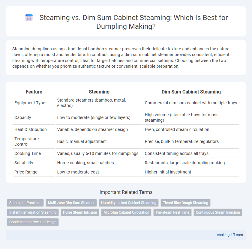 Steaming vs. Dim Sum Cabinet Steaming: Which Is Best for Dumpling Making?