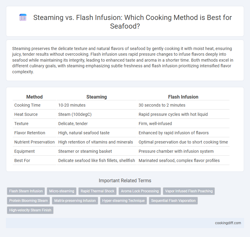 Steaming vs. Flash Infusion: Which Cooking Method is Best for Seafood?