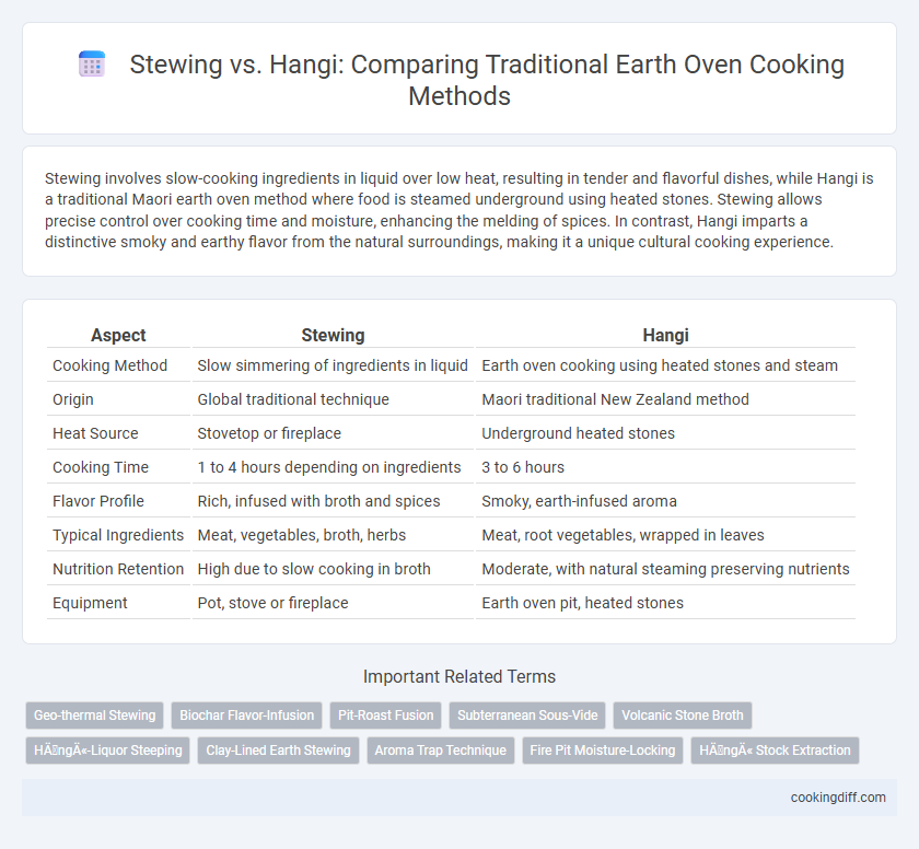 Stewing vs. Hangi: Comparing Traditional Earth Oven Cooking Methods
