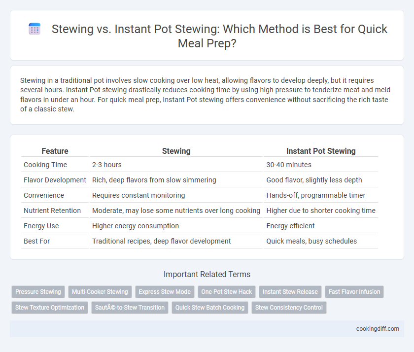 Stewing vs. Instant Pot Stewing: Which Method is Best for Quick Meal Prep?