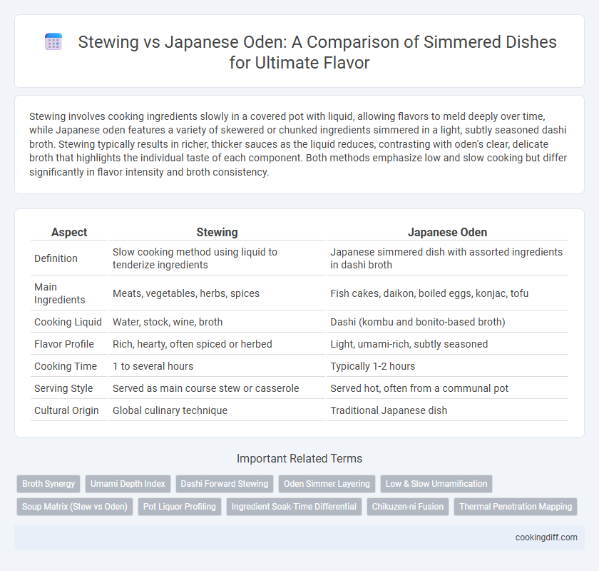 Stewing vs Japanese Oden: A Comparison of Simmered Dishes for Ultimate Flavor