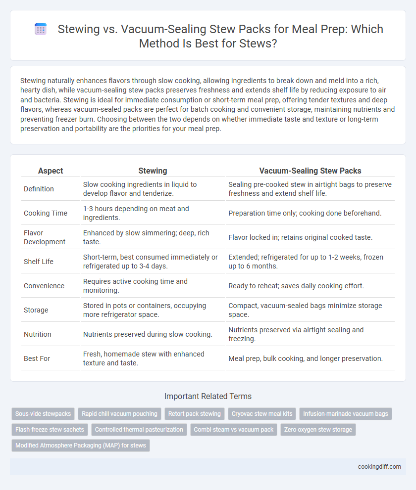 Stewing vs. Vacuum-Sealing Stew Packs for Meal Prep: Which Method Is Best for Stews?