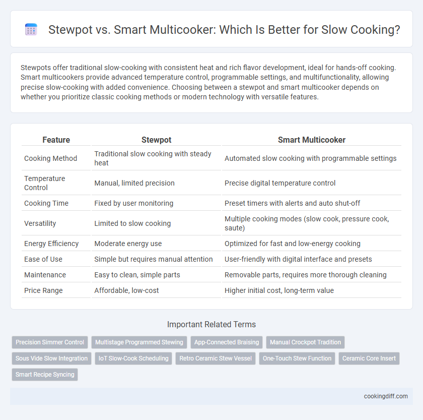 Stewpot vs. Smart Multicooker: Which Is Better for Slow Cooking?