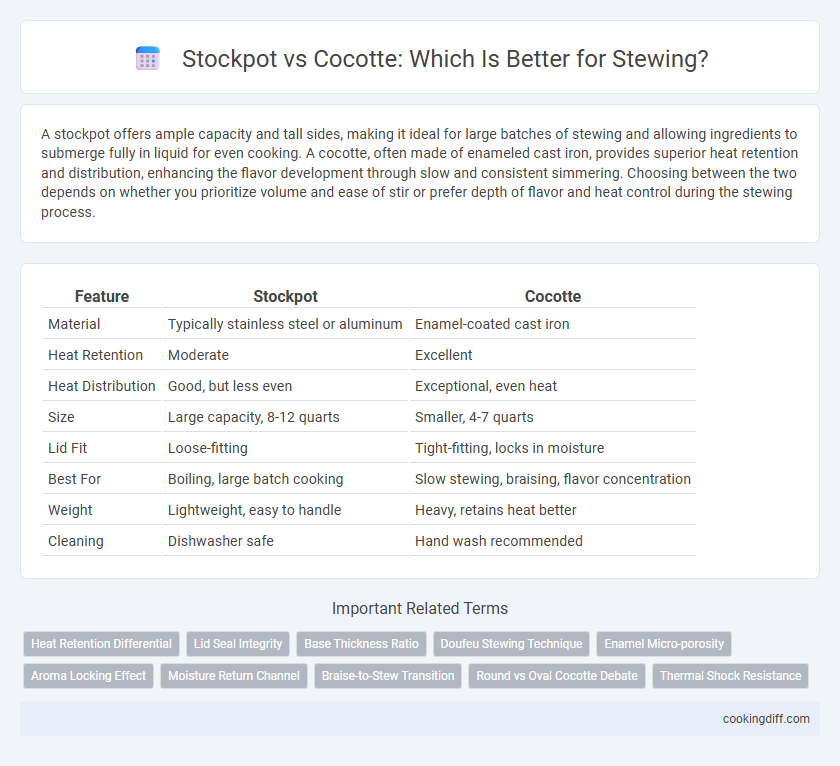 Stockpot vs Cocotte: Which Is Better for Stewing?