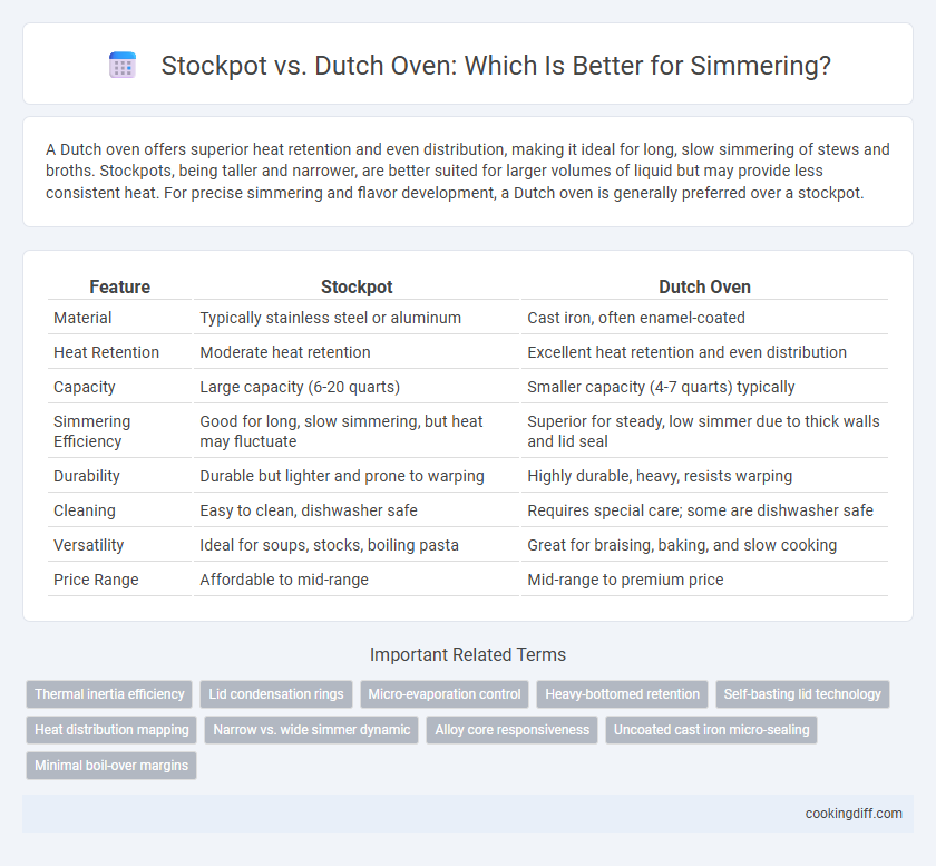 Stockpot vs. Dutch Oven: Which Is Better for Simmering?