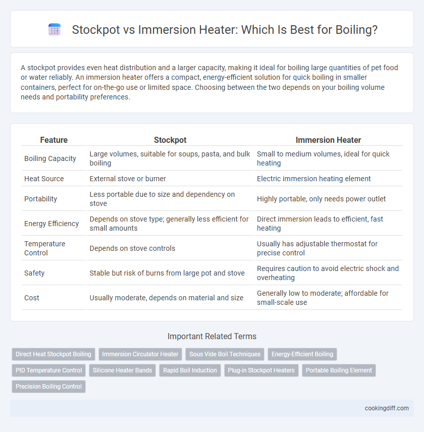 Stockpot vs Immersion Heater: Which Is Best for Boiling?