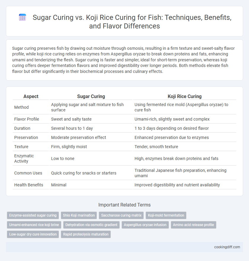 Sugar Curing vs. Koji Rice Curing for Fish: Techniques, Benefits, and Flavor Differences