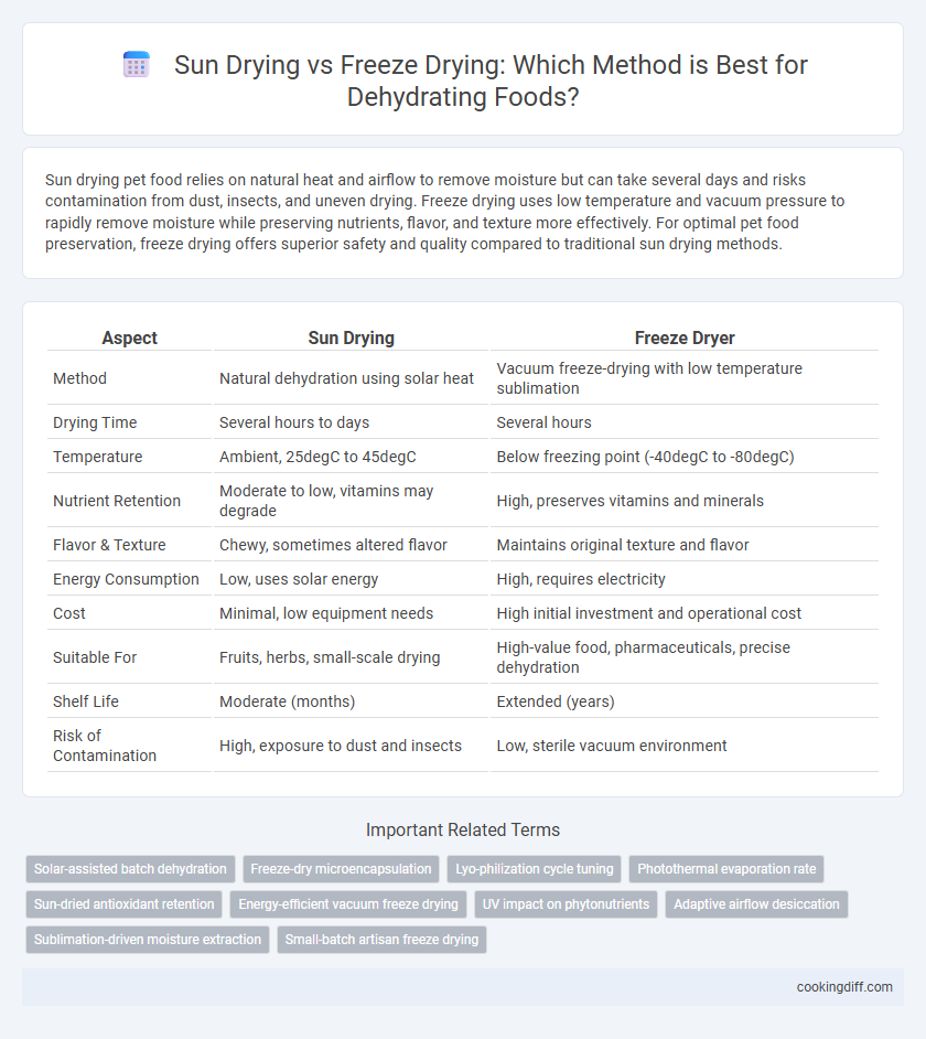 Sun Drying vs Freeze Drying: Which Method is Best for Dehydrating Foods?