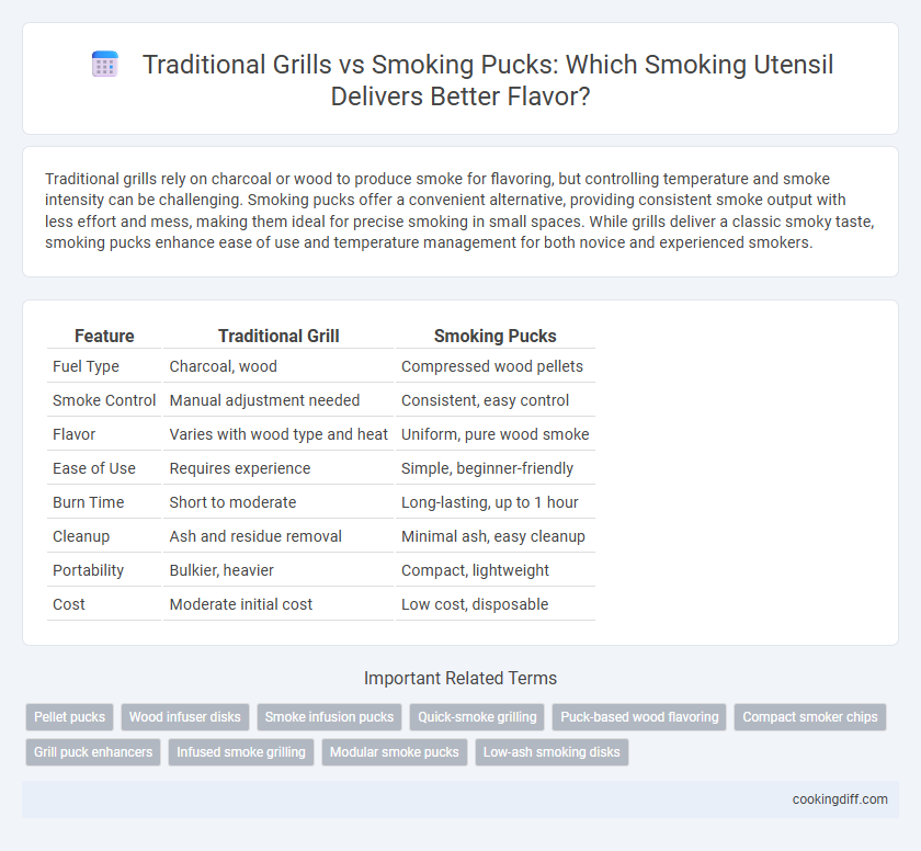 Traditional Grills vs Smoking Pucks: Which Smoking Utensil Delivers Better Flavor?