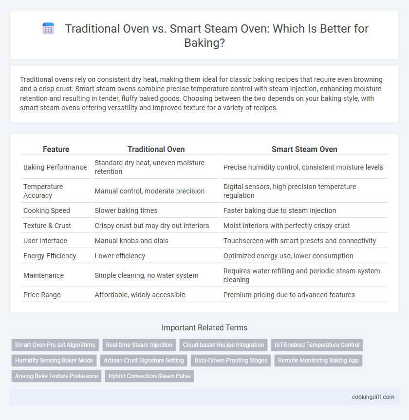 Traditional Oven vs. Smart Steam Oven: Which Is Better for Baking?