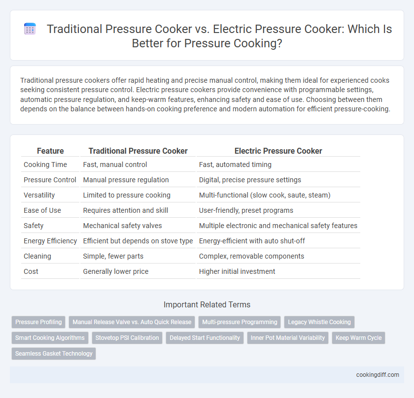 Traditional Pressure Cooker vs. Electric Pressure Cooker: Which Is Better for Pressure Cooking?