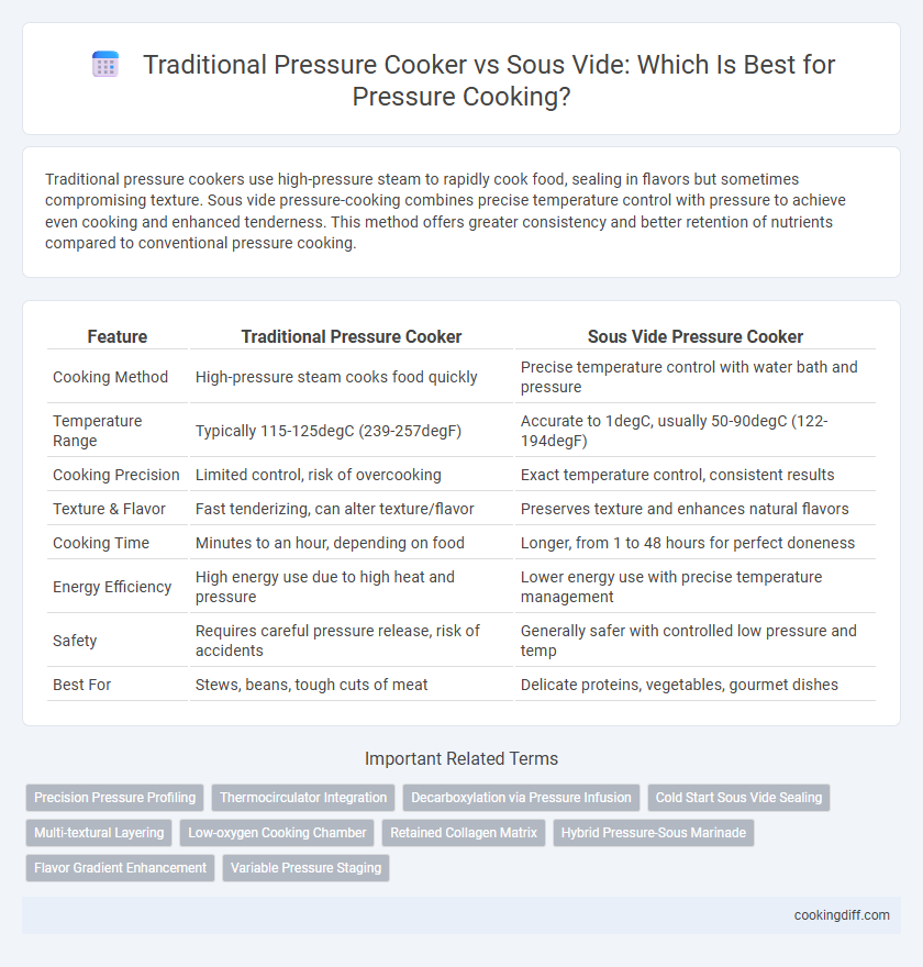 Traditional Pressure Cooker vs Sous Vide: Which Is Best for Pressure Cooking?