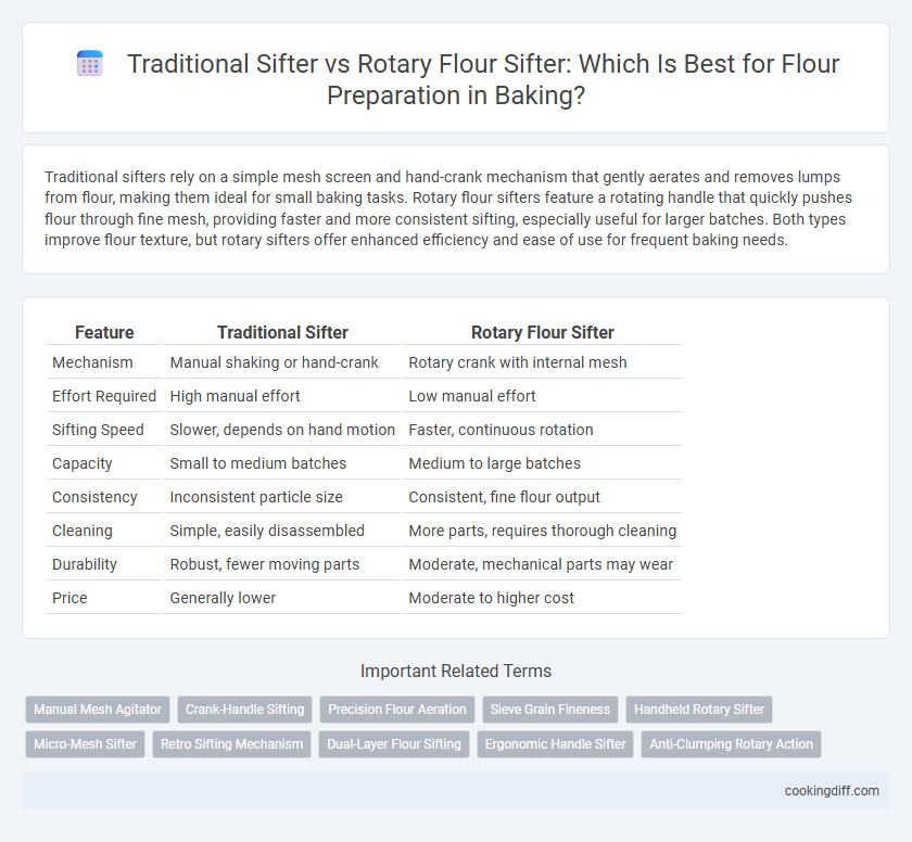 Traditional Sifter vs Rotary Flour Sifter: Which Is Best for Flour Preparation in Baking?