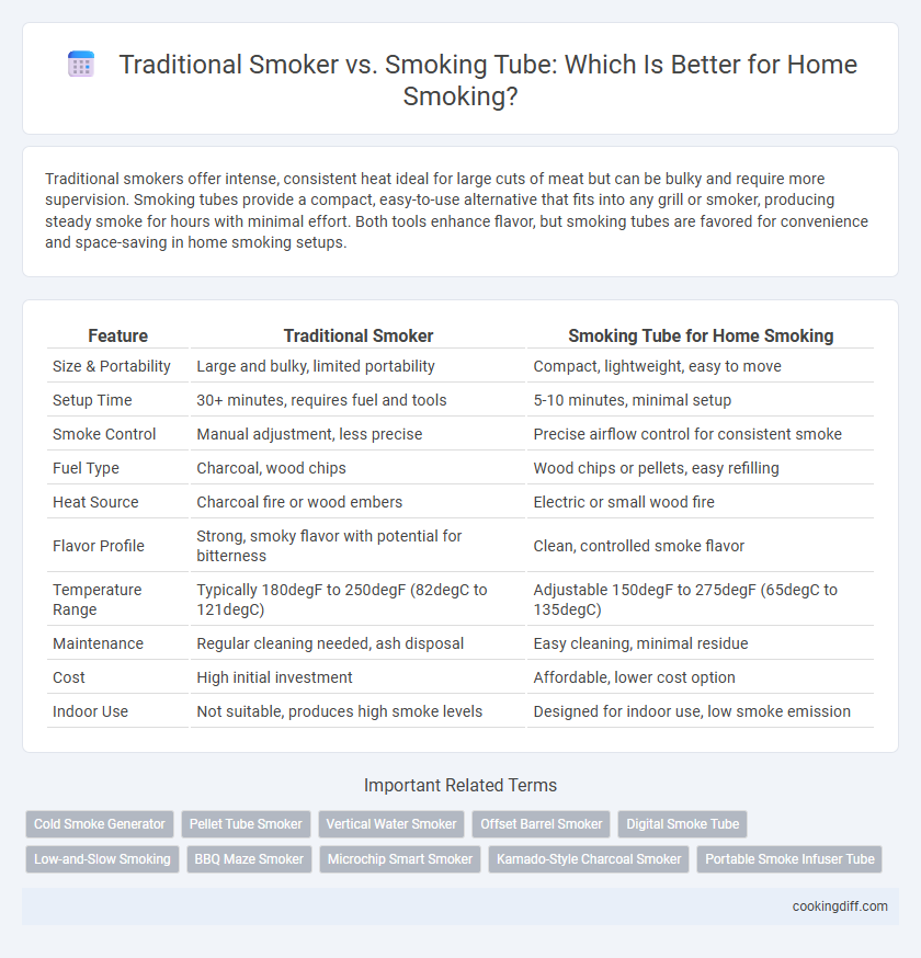 Traditional Smoker vs. Smoking Tube: Which Is Better for Home Smoking?