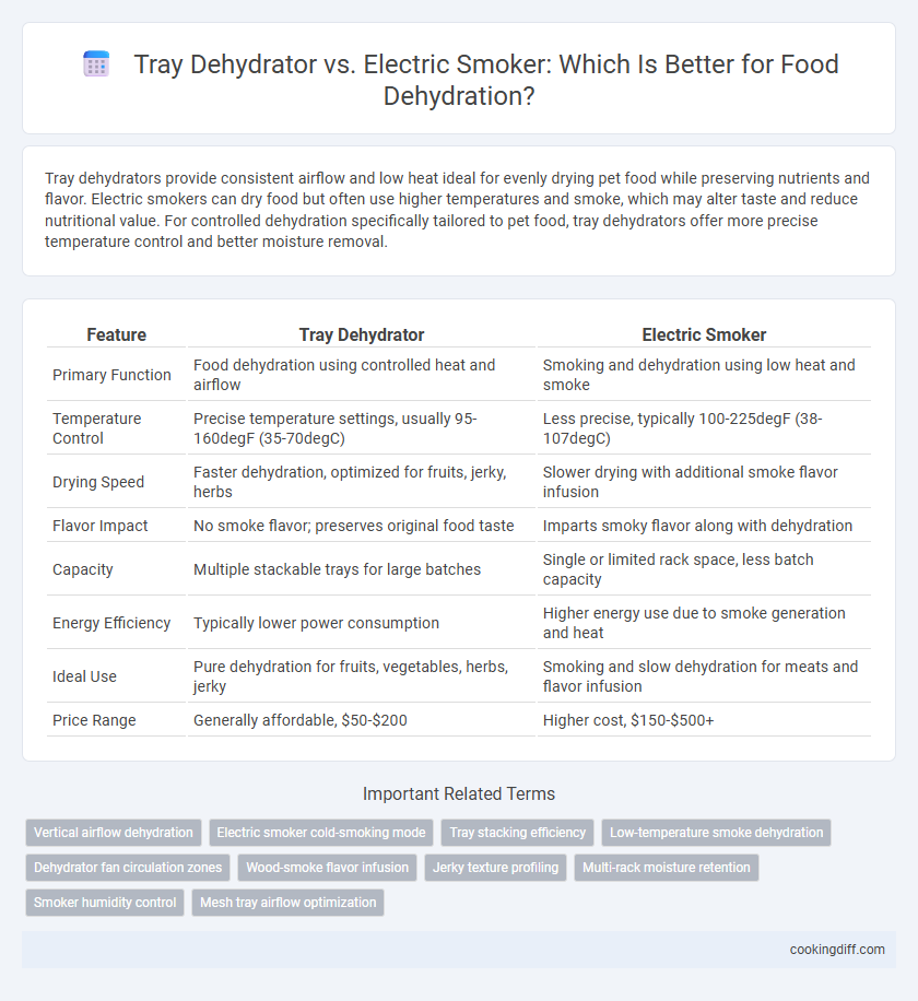 Tray Dehydrator vs. Electric Smoker: Which Is Better for Food Dehydration?