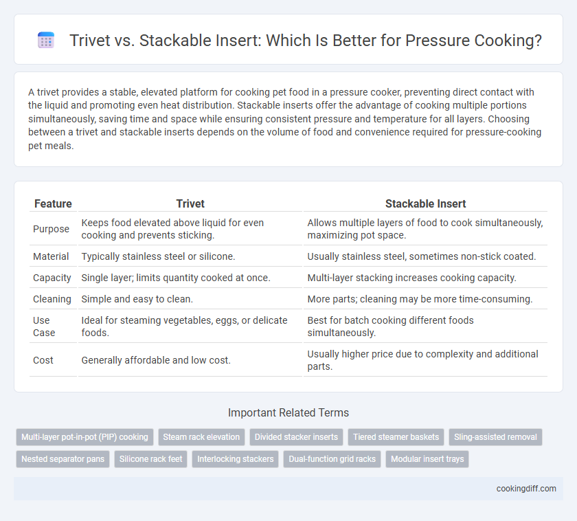 Trivet vs. Stackable Insert: Which Is Better for Pressure Cooking?