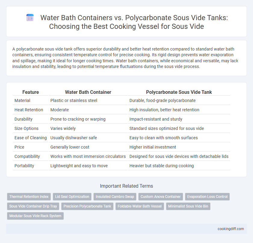 Water Bath Containers vs. Polycarbonate Sous Vide Tanks: Choosing the Best Cooking Vessel for Sous Vide