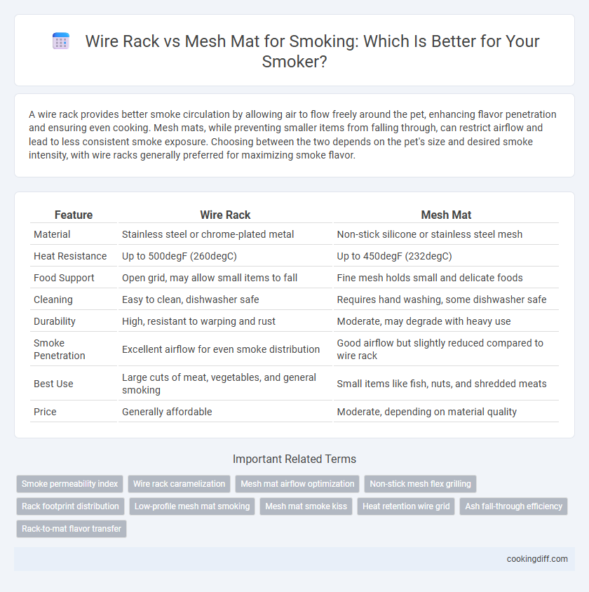 Wire Rack vs Mesh Mat for Smoking: Which Is Better for Your Smoker?