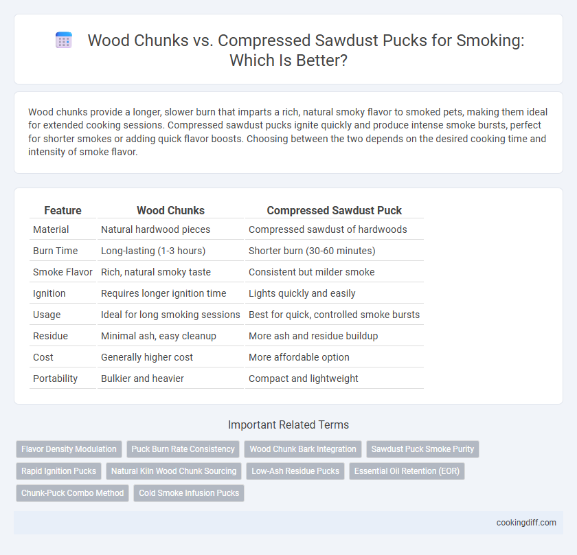 Wood Chunks vs. Compressed Sawdust Pucks for Smoking: Which Is Better?