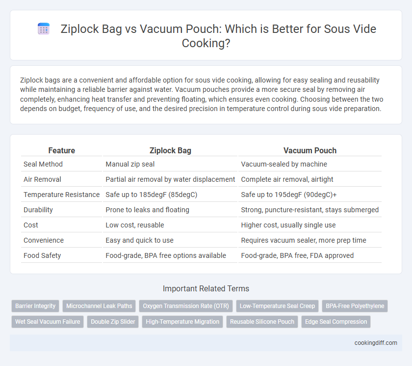 Ziplock Bag vs Vacuum Pouch: Which is Better for Sous Vide Cooking?