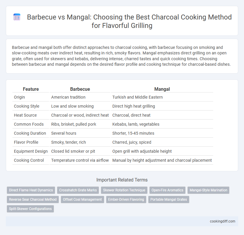 Barbecue vs Mangal: Choosing the Best Charcoal Cooking Method for Flavorful Grilling