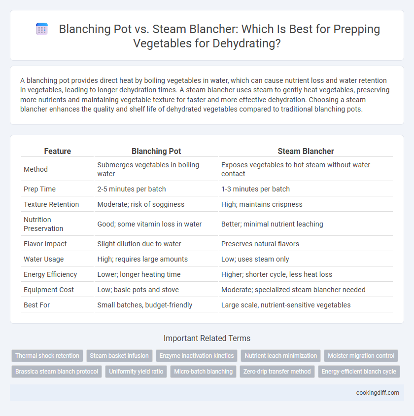 Blanching Pot vs. Steam Blancher: Which Is Best for Prepping Vegetables for Dehydrating?