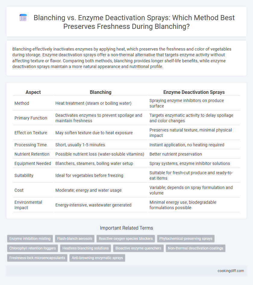 Blanching vs. Enzyme Deactivation Sprays: Which Method Best Preserves Freshness During Blanching?