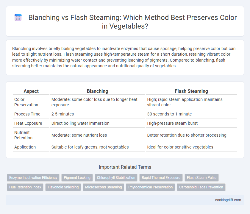 Blanching vs Flash Steaming: Which Method Best Preserves Color in Vegetables?