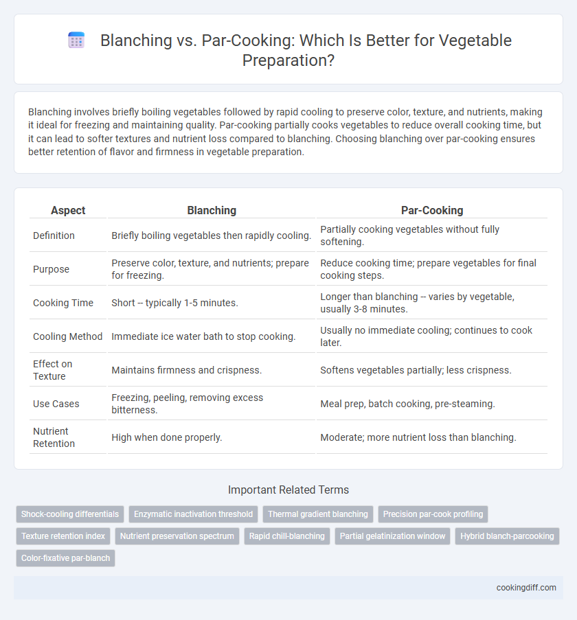 Blanching vs. Par-Cooking: Which Is Better for Vegetable Preparation?