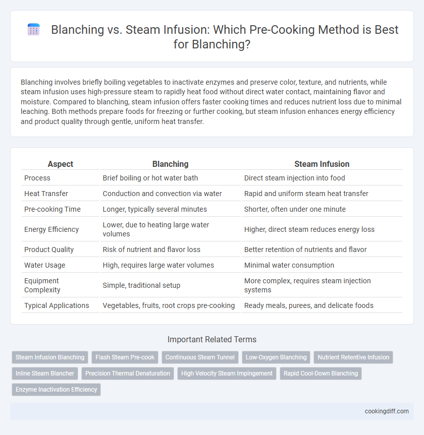 Blanching vs. Steam Infusion: Which Pre-Cooking Method is Best for Blanching?