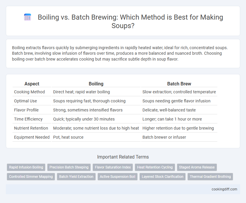 Boiling vs. Batch Brewing: Which Method is Best for Making Soups?