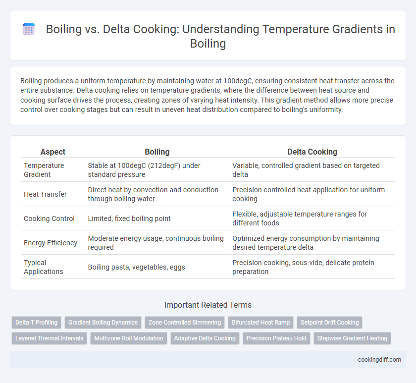 Boiling vs. Delta Cooking: Understanding Temperature Gradients in Boiling