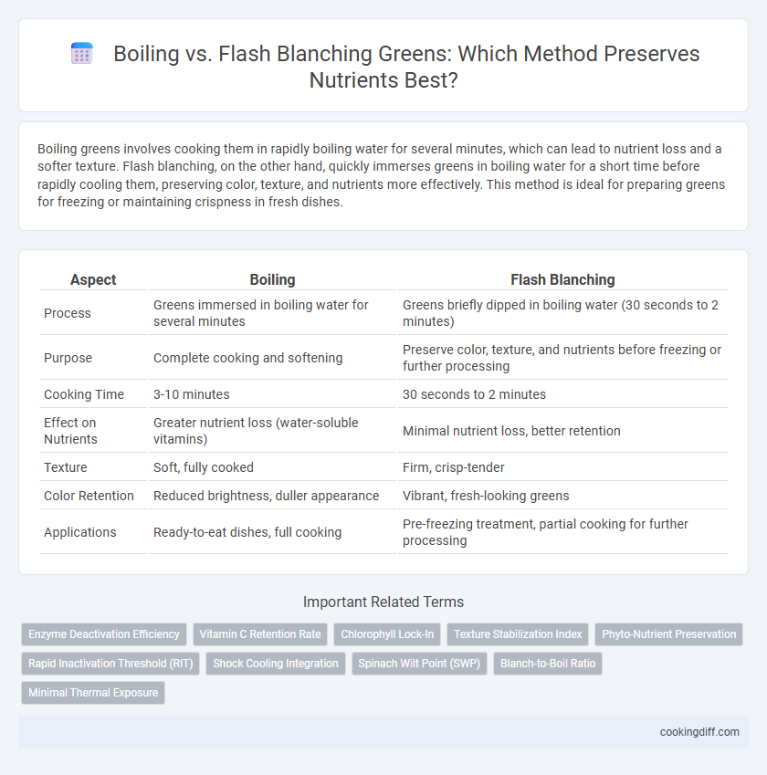 Boiling vs. Flash Blanching Greens: Which Method Preserves Nutrients Best?