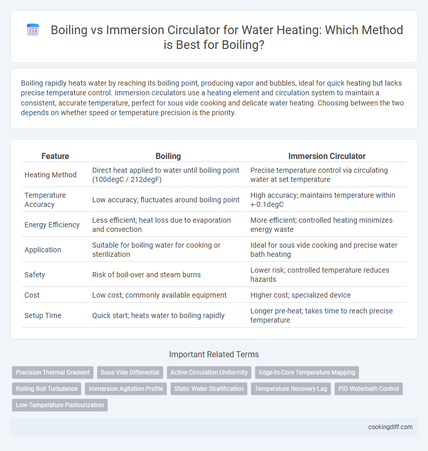 Boiling vs Immersion Circulator for Water Heating: Which Method is Best for Boiling?