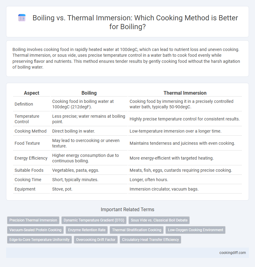 Boiling vs. Thermal Immersion: Which Cooking Method is Better for Boiling?