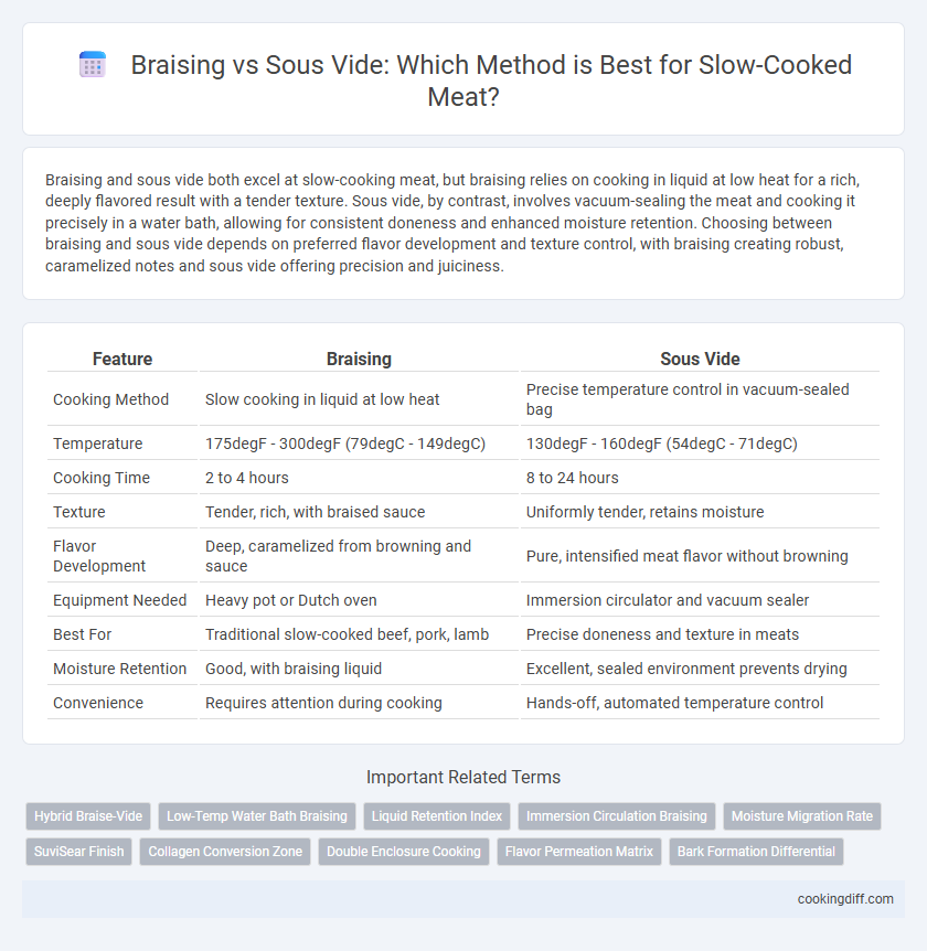 Braising vs Sous Vide: Which Method is Best for Slow-Cooked Meat?