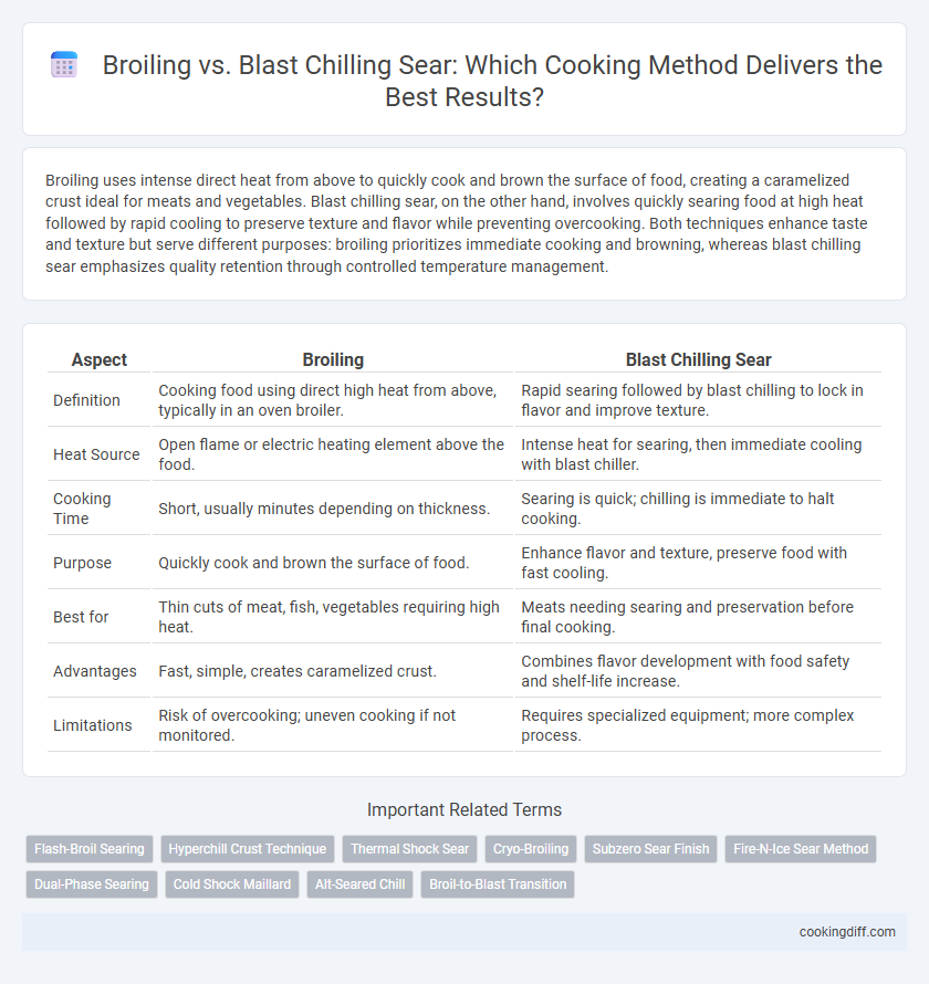 Broiling vs. Blast Chilling Sear: Which Cooking Method Delivers the Best Results?