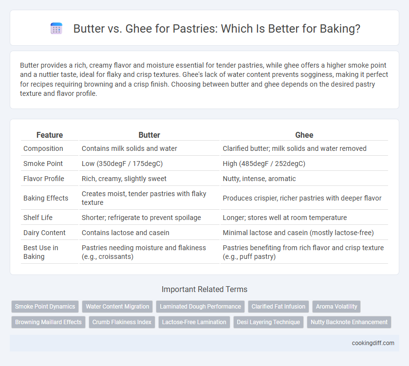 Butter vs. Ghee for Pastries: Which Is Better for Baking?