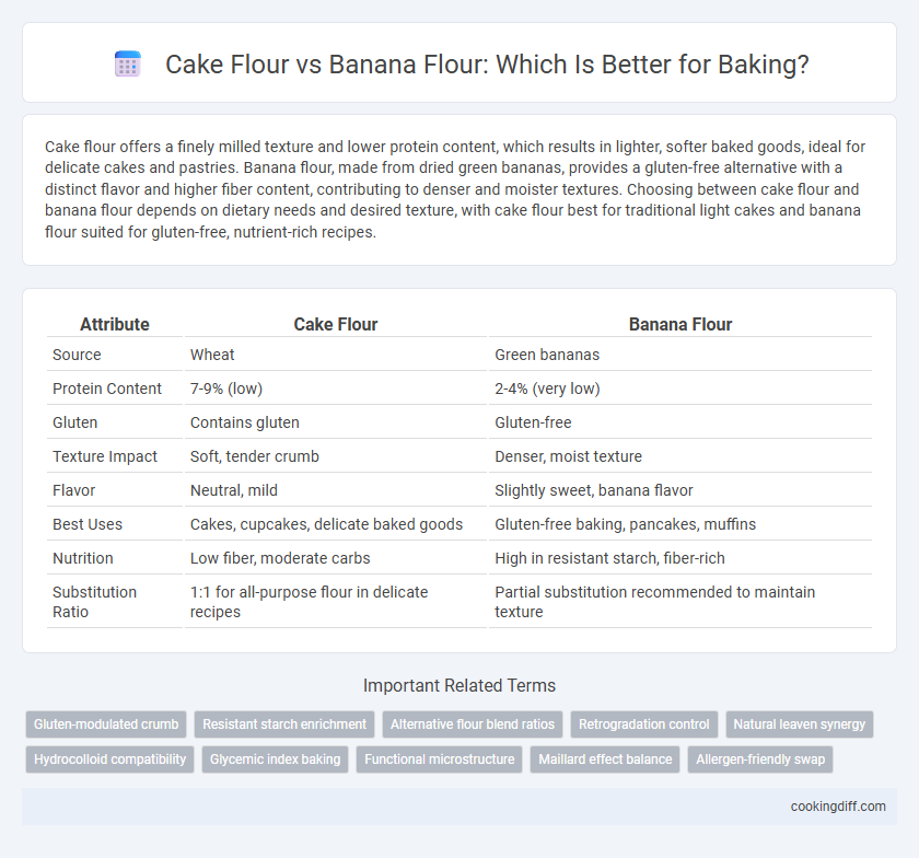 Cake Flour vs Banana Flour: Which Is Better for Baking?