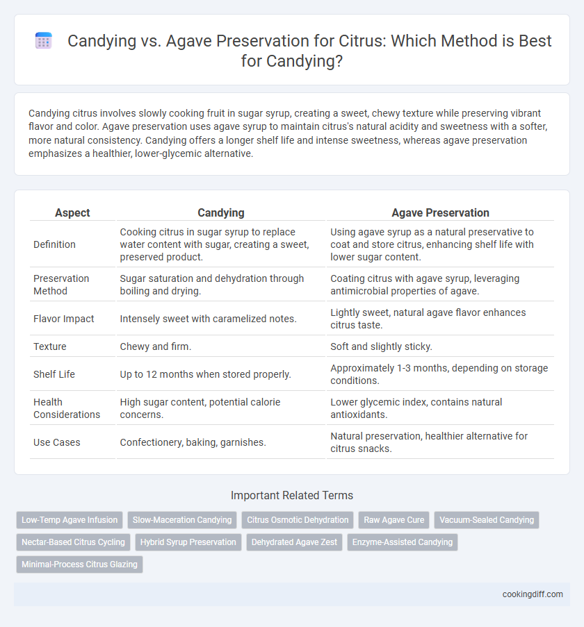 Candying vs. Agave Preservation for Citrus: Which Method is Best for Candying?
