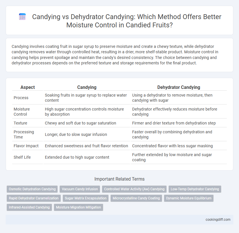 Candying vs Dehydrator Candying: Which Method Offers Better Moisture Control in Candied Fruits?