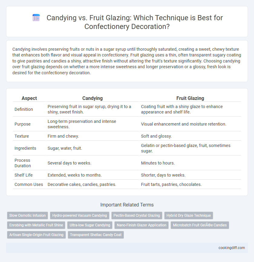 Candying vs. Fruit Glazing: Which Technique is Best for Confectionery Decoration?