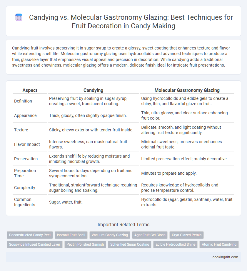 Candying vs. Molecular Gastronomy Glazing: Best Techniques for Fruit Decoration in Candy Making