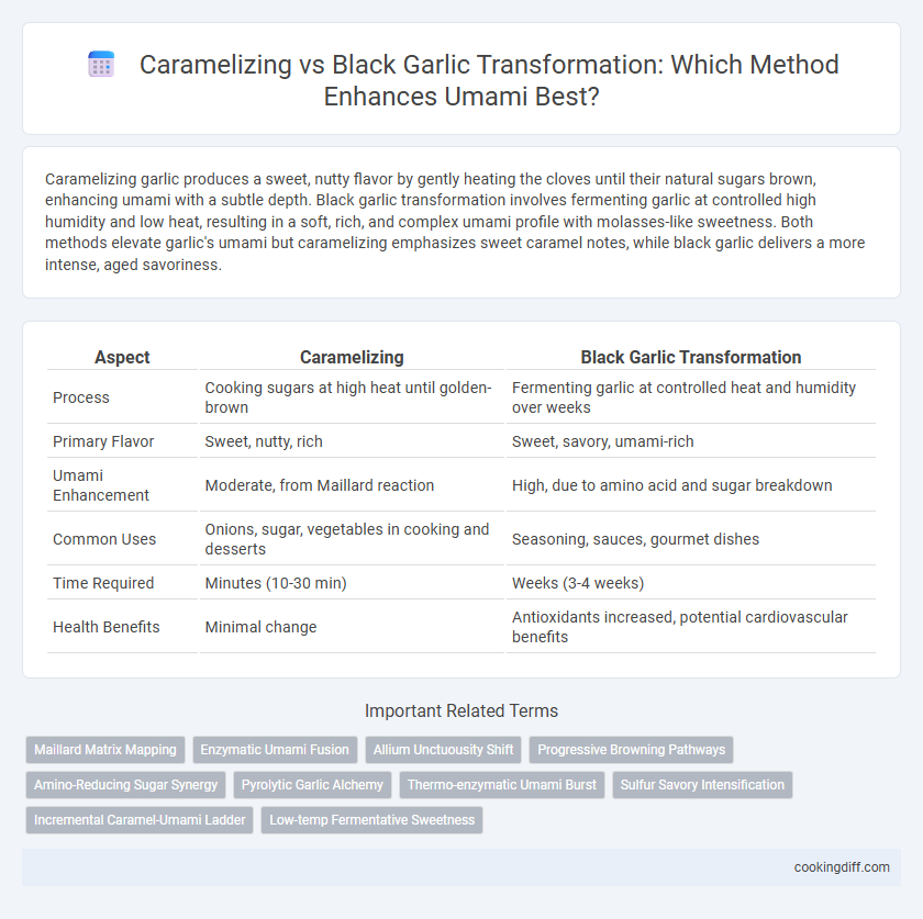 Caramelizing vs Black Garlic Transformation: Which Method Enhances Umami Best?