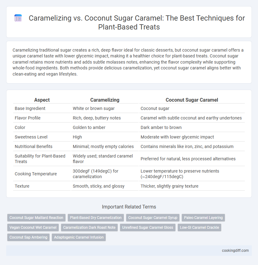 Caramelizing vs. Coconut Sugar Caramel: The Best Techniques for Plant-Based Treats